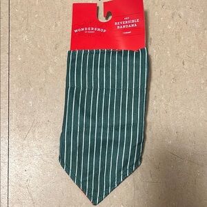 Wondershop Teal and White Striped Pet Bandana